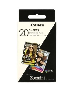 Фотобумага Zink ZP 2030 20 для сублимационных принтеров 20л белый Canon
