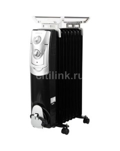 Масляный радиатор PRE M 0920 с терморегулятором 2000Вт 9 секций 3 режима черный Polaris