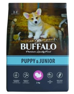 Puppy Junior сухой корм для щенков и юниоров средних и крупных пород Индейка 2 кг Mr.buffalo