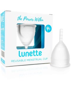 Менструальная чаша Lunette прозрачная силикон размер 1 Kotex