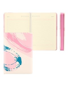 Ежедневник Color Palette недатированный А5 168 листов твердая обложка розовый Fiorenzo
