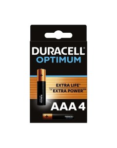 Батарейка ААА LR03 4BL Optimum 1 5 В 4 шт 5014062 Б0056021 Duracell