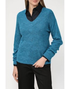 Пуловер ажурной вязки More&more