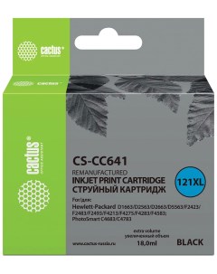 Картридж струйный CS CC641 для HP Deskjet D2500 2530 F4200 черный Cactus