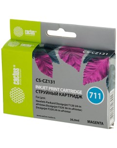 Картридж струйный CS CZ131 для плоттеров HP DesignJet T120 T520 пурпурный Cactus