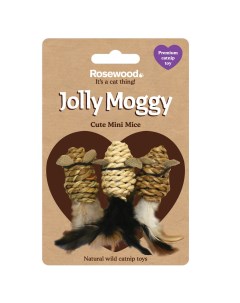 ROSEWOOD Игрушка для кошек мягкая с кошачьей мятой Три малые мышки сизаль 11см Великобритания Rosewood (великобритания)