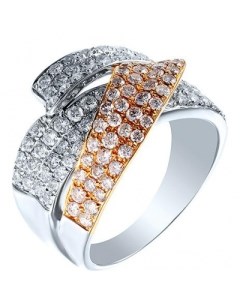 Кольцо с 135 бриллиантами из белого золота Джей ви