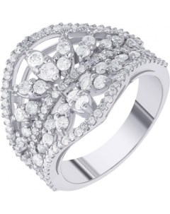 Кольцо с 123 бриллиантами из белого золота Джей ви