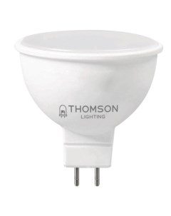 Лампа светодиодная GU5 3 4W 3000K полусфера матовая TH B2043 Thomson