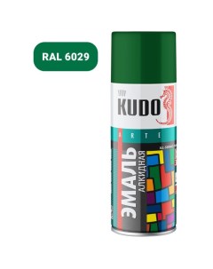 Эмаль аэрозольная 10081 универсальная 520мл зеленая арт KU 10081 Kudo