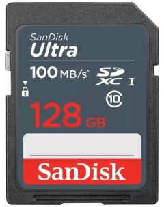 Карта памяти 128Gb SDXC Ultra Class 10 UHS I U1 Sandisk