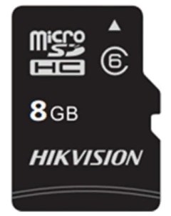 Карта памяти 8Gb microSDHC HS TF C1 Class 10 UHS I U1 адаптер Hikvision