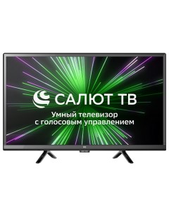 Телевизор 24 24S24G 1366x768 DVB T T2 C HDMIx2 USBx2 WiFi Smart TV черный 24S24G Bq