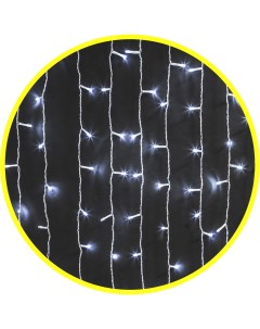 Гирлянда NAVIGATOR светодиодная занавес, ламп: 357шт., 2м x 1.5м, белый (NGF-C01-357CW-8-2x1.5m-230-TR-IP20) Navigator