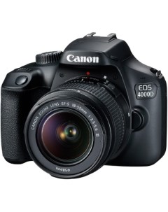 Фотоаппарат зеркальный EOS 4000D 18 55mm III Travel Kit Black Canon