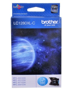 Картридж для струйного принтера LC 1280XL C голубой оригинал Brother
