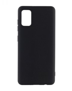 Чехол силиконовый для Samsung Galaxy A02s soft touch чёрный Alwio