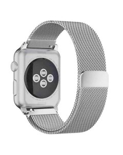 Ремешок для часов Apple Watch Series 1 6 SE миланская петля 38 40 мм серебро Nobrand