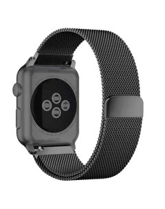 Ремешок для часов Apple Watch Series 1 6 SE миланская петля 38 40 мм черный Nobrand