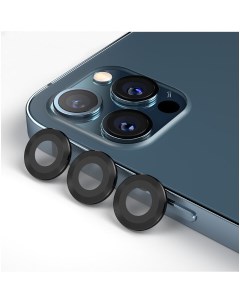 Защитное стекло Camera ARMOR lens 3 шт 0 2 мм iPhone 12 Pro Max Черный Blueo