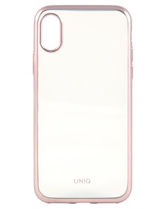 Чехол для iPhone X XS Glacier Frost Rose gold Uniq