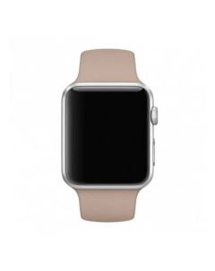 Ремешок SPORT для Apple Watch 38 40 мм силикон бежевый Interstep