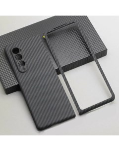 Кевларовый чехол Carbon Case для Samsung Z Fold 4 BSZF4 CM Чёрный матовый Dixis