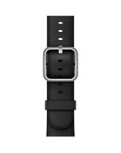 Ремешок Apple Watch 42 mm кожаный черный Thl