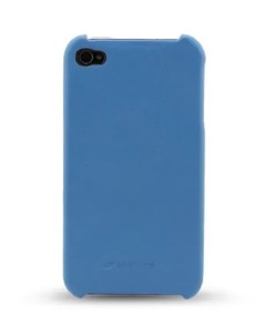 Чехол кожаный для Apple iPhone 4 4S синий Melkco