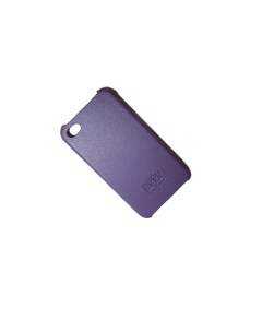 Чехол iPhone 4 4s задняя крышка натуральная кожа Slide Case фиолетовый Hoco