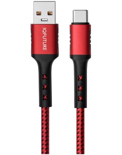 Кабель USB Type C IQ UC5A 5A 1 2 м черный красный Iqfuture