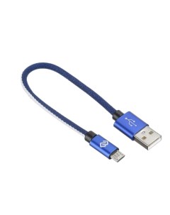 Кабель MICROUSB 0 15M BL USB m micro USB m 0 15м синий Digma