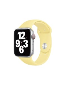 Ремешок для Apple Watch WIWU Single Color Silicon watch band 38 40mm Yellow Nobrand
