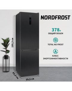 Холодильник RFC 390D NFS серый Nordfrost