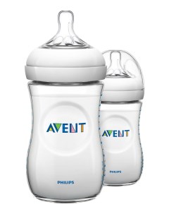 Набор бутылочек 2 шт Natural SCF693 27 260 мл 2 шт 1 мес Philips avent