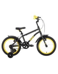 Велосипед Foxy Boy 2022 городской детский колеса 16 черный желтый 10 5кг H Stark
