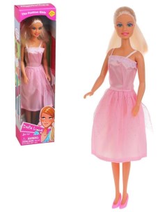 Кукла в розовом атласном платье 8091B pink Defa lucy