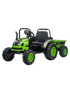 Детский электромобиль трактор с прицепом TR001 Зеленый Novakids