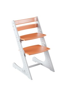 Детский растущий стул Комфорт Бело оранжевый Конек горбунек