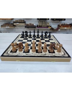 Шахматы резные Королевские из дуба большие Lavochkashop