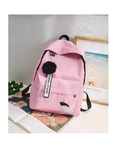 Простая сумка для школьников розовая 3d