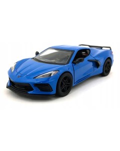 Игрушечная машинка Corvette 2021 1 36 синяя инерц УТ0058379 Kinsmart