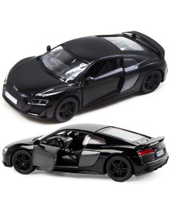 Игрушечная машинка Audi R8 Coupe 2020 1 36 черная инерц УТ0058179 Kinsmart