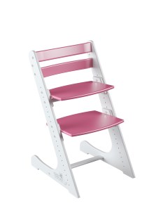 Детский растущий стул Комфорт Бело розовый Конек горбунек