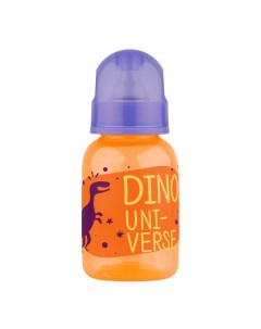 Бутылочка для кормления с силиконовой соской оранжевая от 0 месяцев 125 мл Lubby
