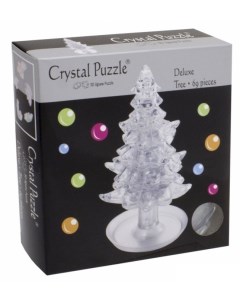 3D головоломка Елочка белая 69 деталей Crystal puzzle