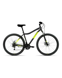 Велосипед MTB HT 29 2 0 Disc 2022 19 черный ярко зеленый Altair