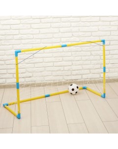 Ворота футбольные Весёлый футбол с сеткой с мячом Nobrand