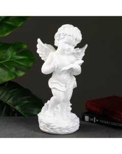Фигура Ангел с книгой белый 16х16х34см Хорошие сувениры