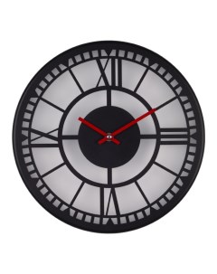 Часы настеные серия Лофт плавный ход d 32 см Рубин